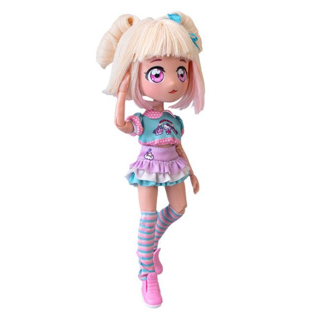 Ляльки - Лялька 4SF Manga Dolls Hello Kitty Стильна Цукерочка-єдиноріг (HKTF2000)#3