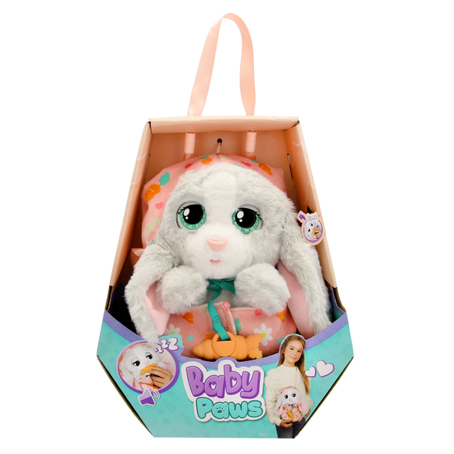 Мягкие животные - Интерактивная игрушка Baby Paws Зайчонок (927124IM)#5