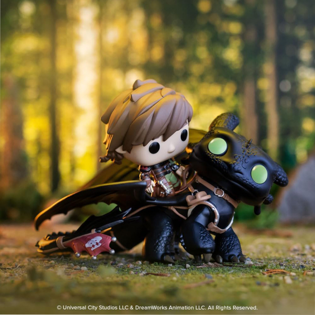 Фігурки персонажів - Фiгурка Funko Pop How to train your dragon Гикавка з Беззубиком (81181)#3