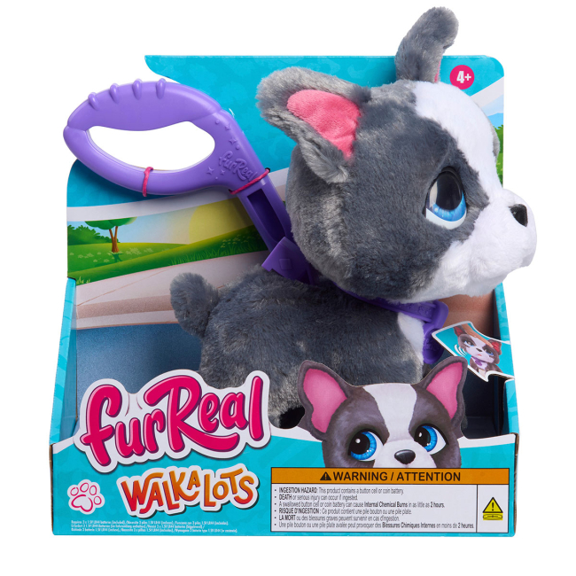 Мягкие животные - Интерактивная игрушка FurReal Walk-a-lots Французский бульдог (28161)#2