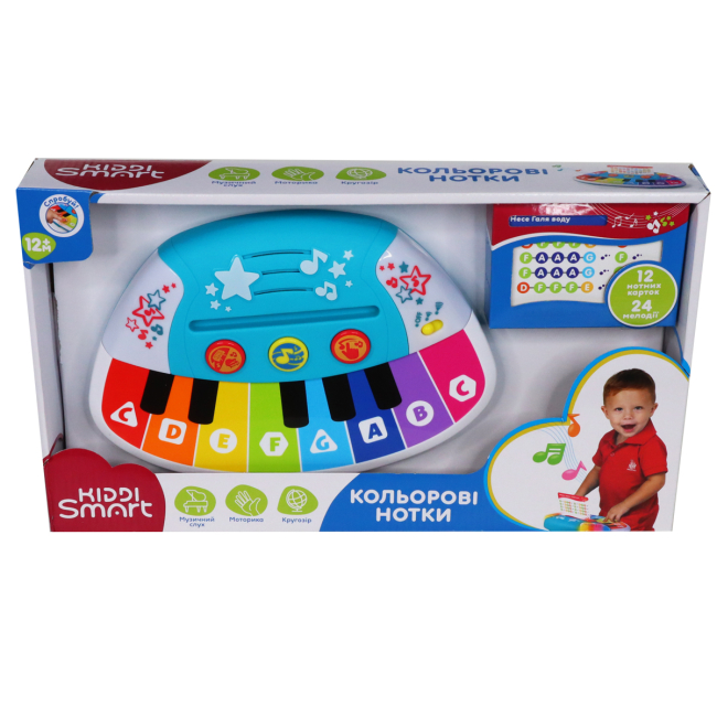 Развивающие игрушки - Развивающая игрушка Kiddi Smart Пианино Цветные нотки (4514T-KS)#3