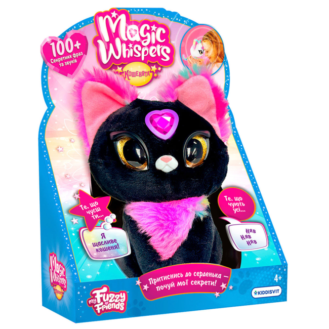 Мягкие животные - Интерактивная игрушка My Fuzzy Friends Magic whispers Котенок Сейбл (18807)#2