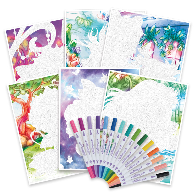 Товары для рисования - Набор для творчества Nebulous Stars Раскраска по номерам Звездные тайны (11382)#2