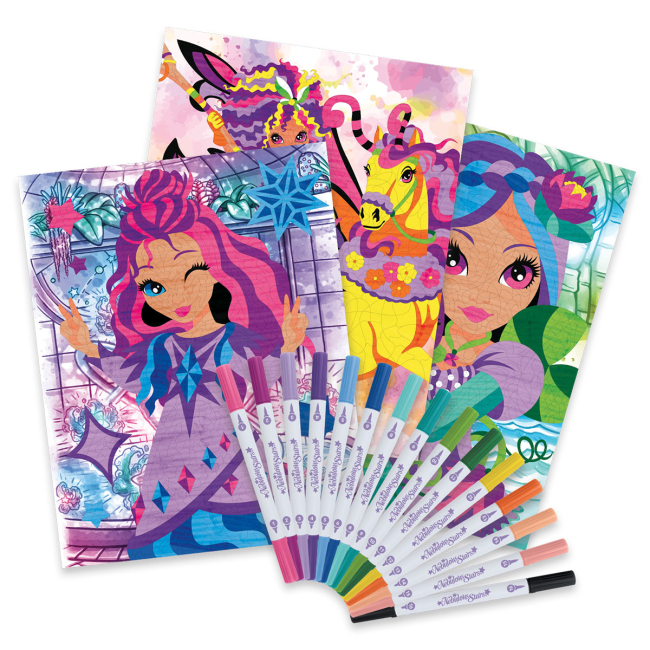 Товары для рисования - Набор для творчества Nebulous Stars Раскраска по номерам Звездные тайны (11382)#3