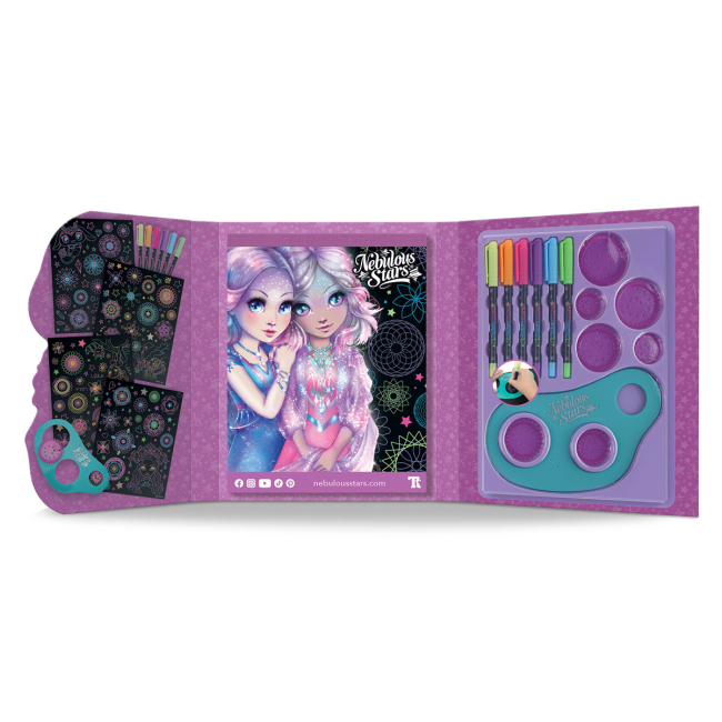Наборы для творчества - Набор для творчества Nebulous Stars Скетчбук Звездный спирограф (11383)#2