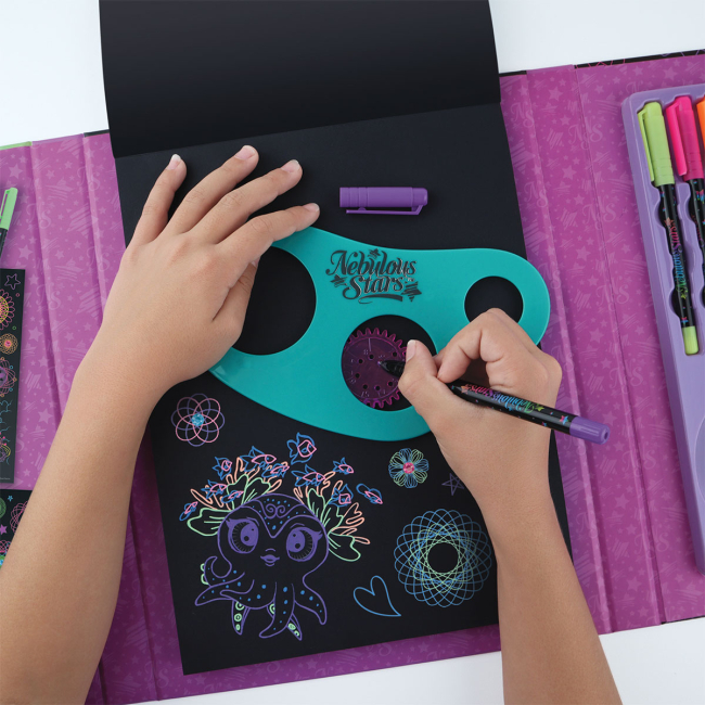 Наборы для творчества - Набор для творчества Nebulous Stars Скетчбук Звездный спирограф (11383)#5