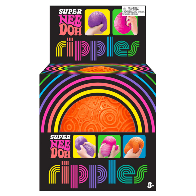 Антистрес іграшки - Іграшка-антистрес NeeDoh Super Яскраві кружальця помаранчева (RSPND-1)#2