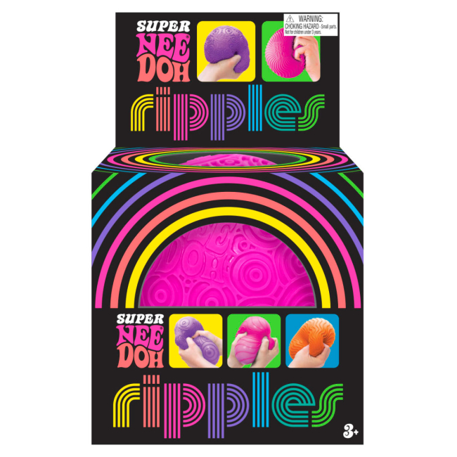 Антистрес іграшки - Іграшка-антистрес NeeDoh Super Яскраві кружальця рожева (RSPND-2)#2