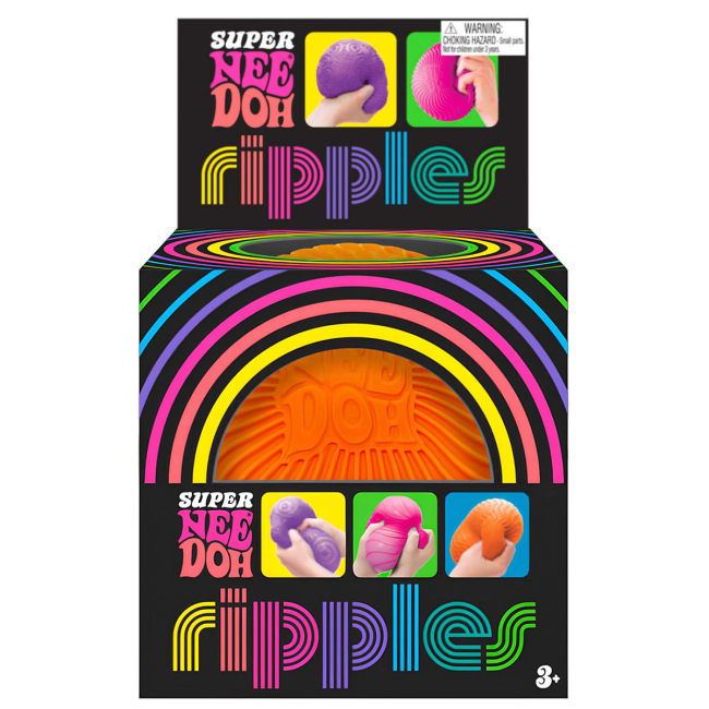 Антистрес іграшки - Іграшка-антистрес NeeDoh Super Яскраві хвильки помаранчева (RSPND-5)#2