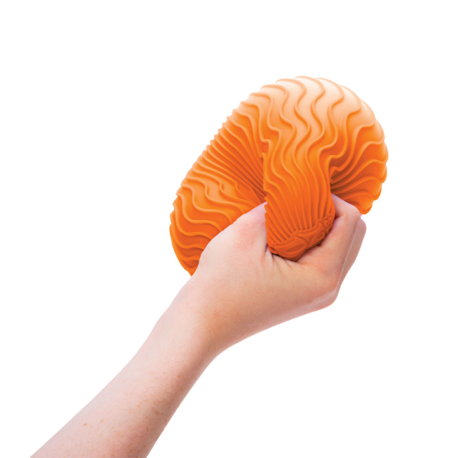 Антистрес іграшки - Іграшка-антистрес NeeDoh Super Яскраві хвильки помаранчева (RSPND-5)#3