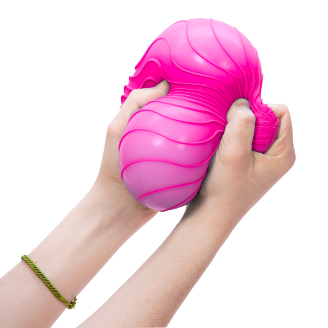 Антистресс игрушки - Игрушка-антистресс NeeDoh Super Яркие волны розовая (RSPND-6)#3