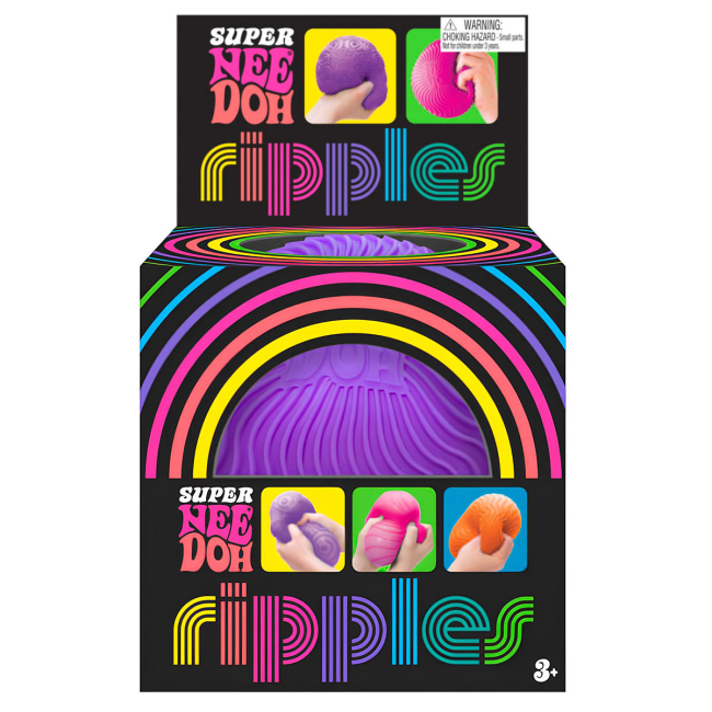 Антистрес іграшки - Іграшка-антистрес NeeDoh Super Яскраві хвильки пурпурова (RSPND-8)#2