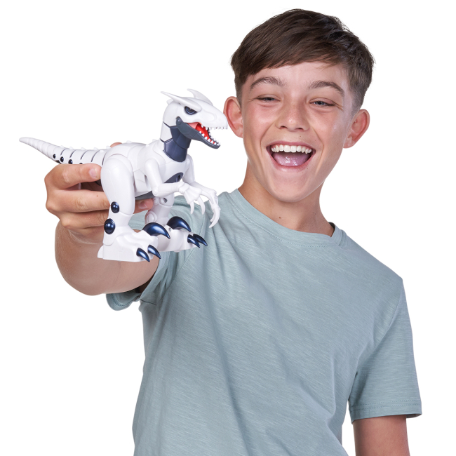 Фигурки животных - Интерактивная игрушка Robo Alive Robo Dino S1 Раптор (71152)#6