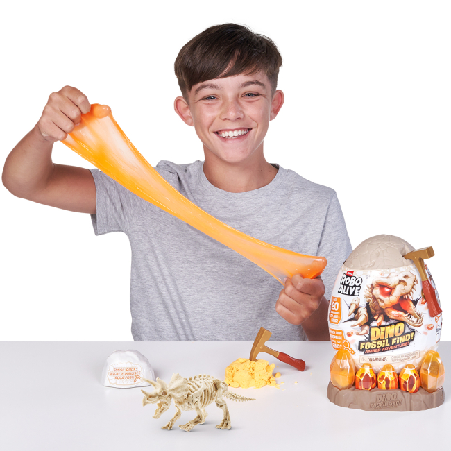 Фігурки тварин - Набір-сюрприз Robo Alive Бурштинові розкопки динозавра S1 (71153)#6