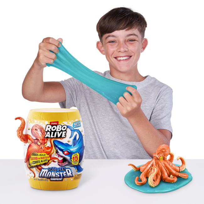 Фигурки животных - Игровой набор Robo Alive Глубоководный сюрприз Осьминог S1 (71155B)#9