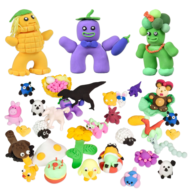 Набори для ліплення - Маса для ліплення Strateg U DO Clay 5 шт в асортименті (4823113889777)#2