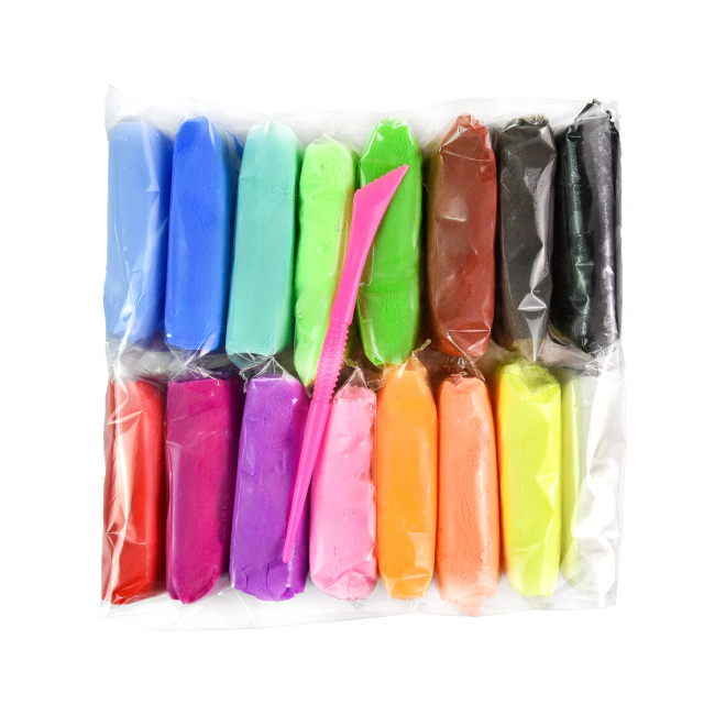 Набори для ліплення - Маса для ліплення Strateg U DO Clay 16 шт (4823113889616)#2