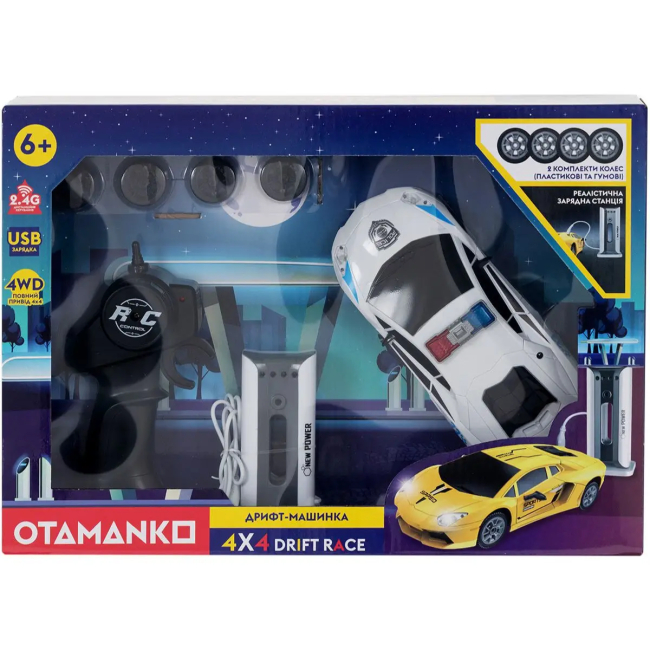 Радіокеровані моделі - Автомодель Otamanko Дрифт-машинка 4x4 Drift Race білий (4820242927707)#4