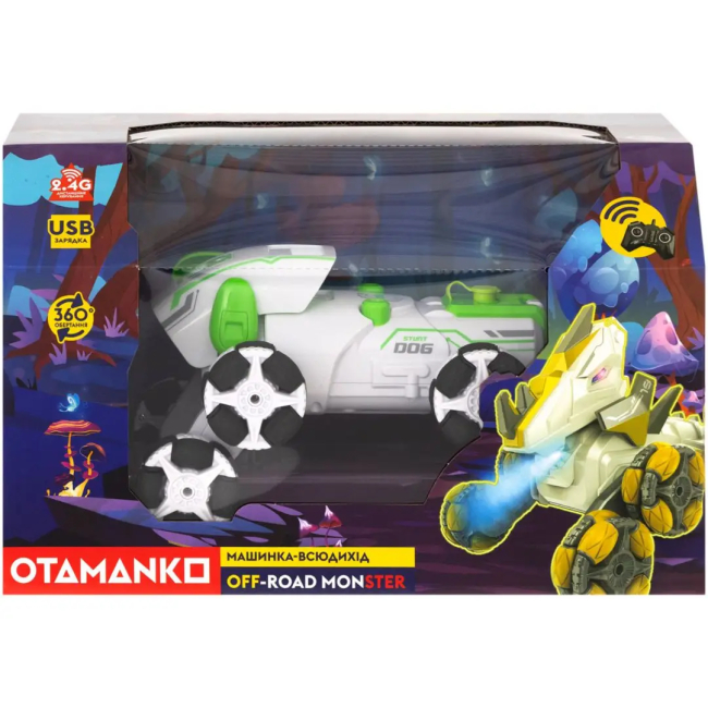 Радиоуправляемые модели - Автомодель Otamanko Вездеход Off-road Monster зеленый (4820242927578)#4