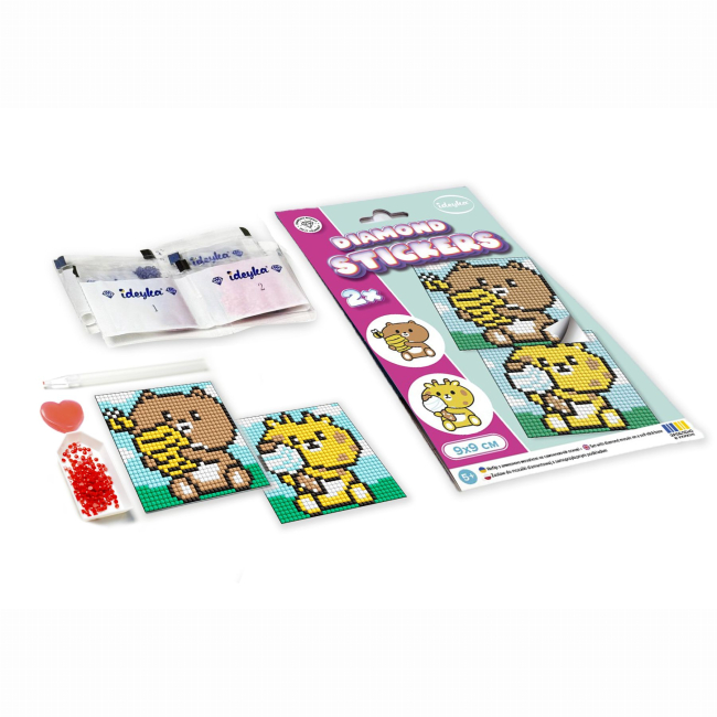 Мозаика - Алмазная мозаика Ідейка Капибара отмечает 9х9 см (AMS1164)#2