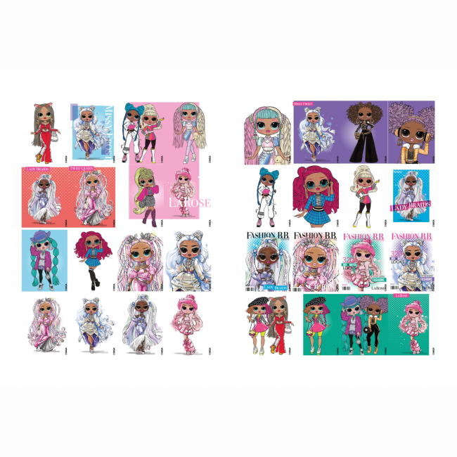 Раскраски и активитибуки (2-6 лет) - Розмальовка Ідейка Fashion Show LaRose (LCB2)#2