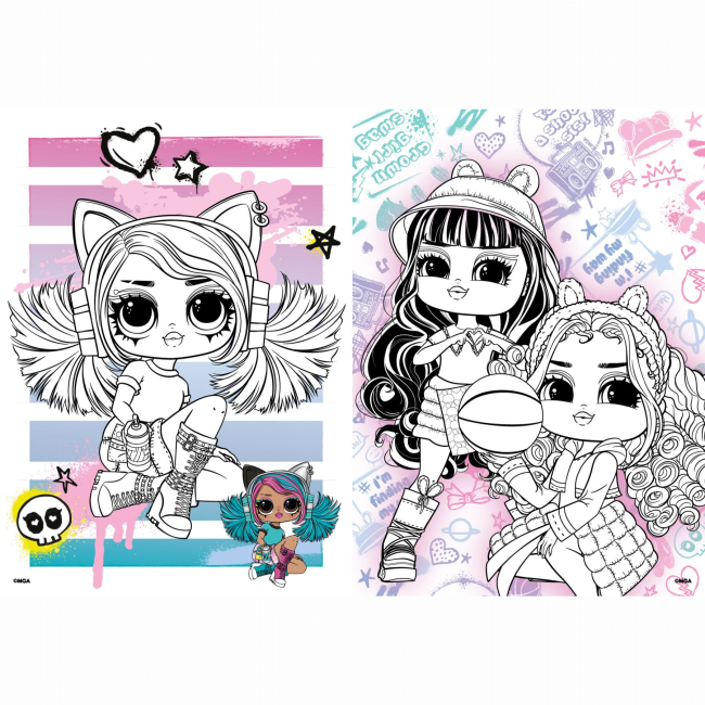 Раскраски и активитибуки (2-6 лет) - Розмальовка Ідейка Skate Dance Tweens (LCB13)#3