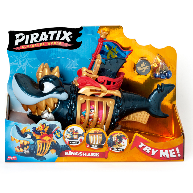 Фигурки персонажей - Игровой набор Piratix S Королевская черная акула (PPXSP112IN11)#5