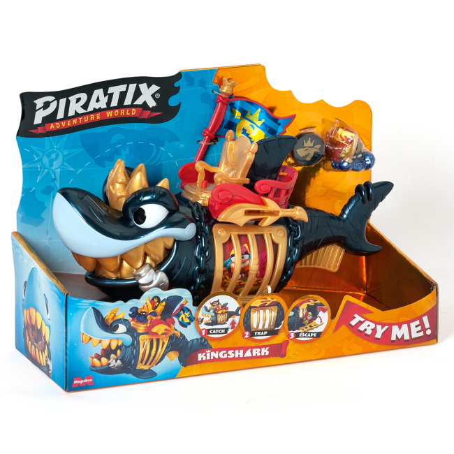 Фигурки персонажей - Игровой набор Piratix S Королевская черная акула (PPXSP112IN11)#6