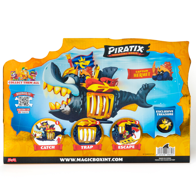 Фигурки персонажей - Игровой набор Piratix S Королевская черная акула (PPXSP112IN11)#7