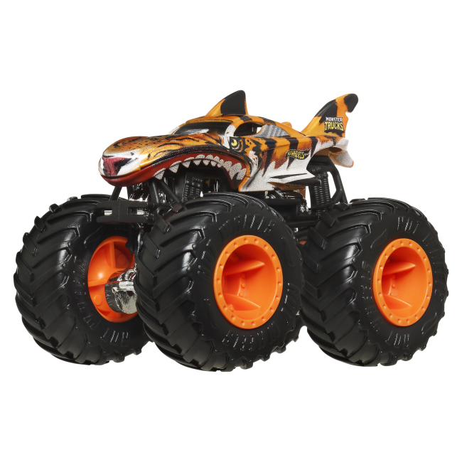 Автомоделі - Набір машинок Hot Wheels Monster Trucks Tiger shark vs 5 Alarm (FYJ64/JCC76)#2