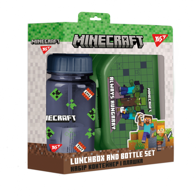 Ланч-бокси - Набір посуду Yes Minecraft пляшка та ланчбокс (450144)#6