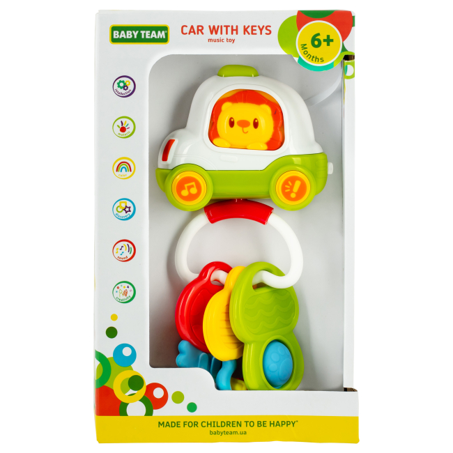 Розвивальні іграшки - Розвивальна іграшка Baby Team Машинка з ключиками (8657)#3