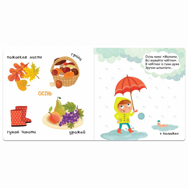 Книги для самых маленьких (0-3 года) - Книжка «Пори року» Василь Федієнко (9789664294178)#2