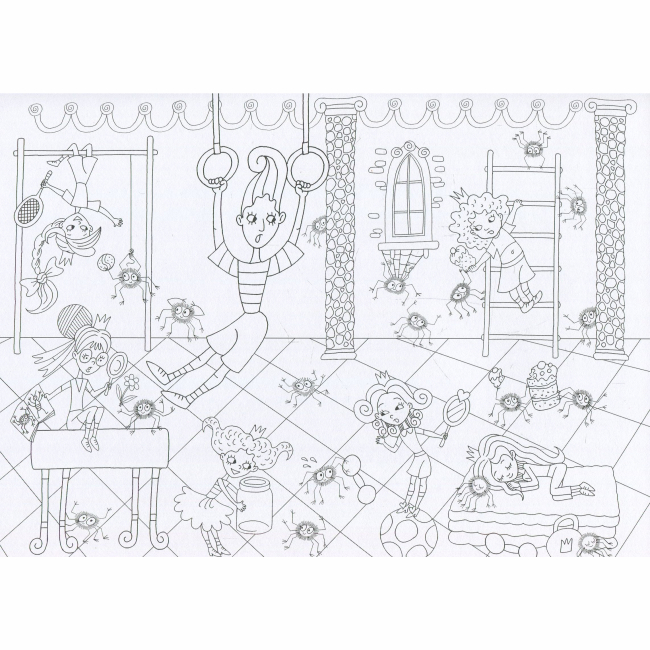 Розмальовки та актівітібуки (2-6 років) - ​Книжка «Принцески. Не просто розмальовка» Василь Федієнко (9789664295137)#3