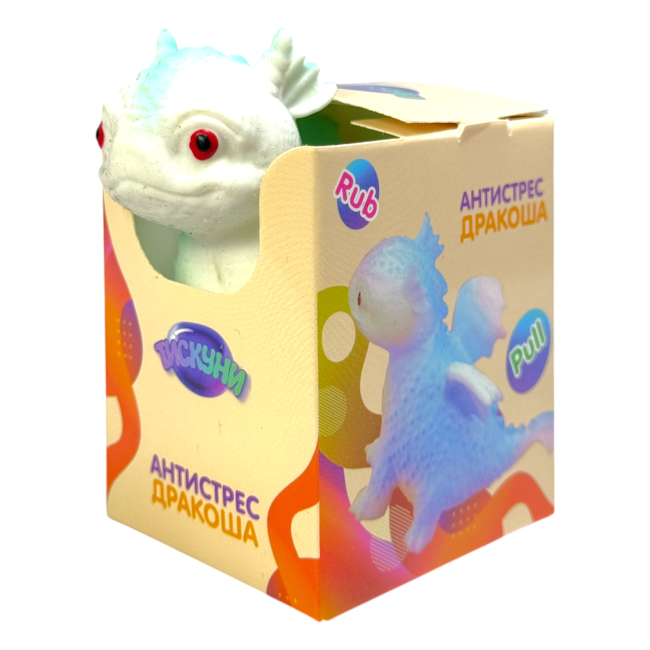 Антистресс игрушки - Стретч-антистресс Тискуни Дракоша голубой (ATY120/1)#2