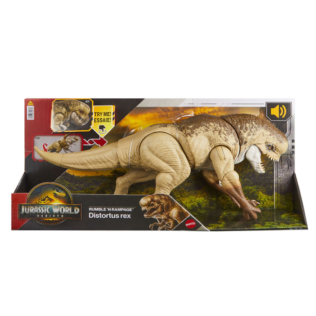 Фигурки животных - Интерактивная фигурка Jurassic World Дистортус Рекс Монстро-рев (JGB58)#3