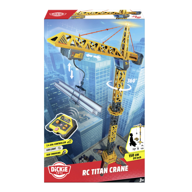 Транспорт и спецтехника - ​Игровой набор Dickie Toys Мега кран на РК Титан (3729023)#2