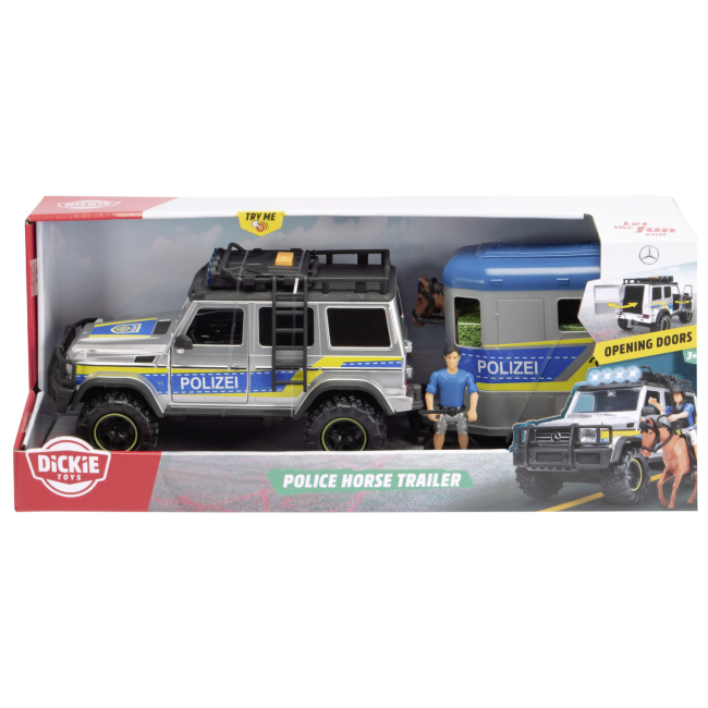 Транспорт і спецтехніка - ​Ігровий набір Dickie Toys Поліція Перевезення коней (3717007)#2