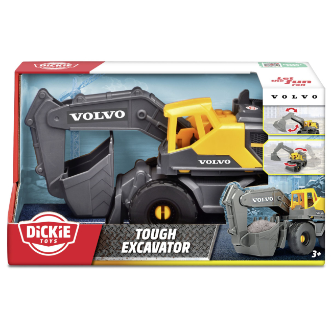 Транспорт и спецтехника - ​Автомодель Dickie Toys Экскаватор Вольво (3724011)#2