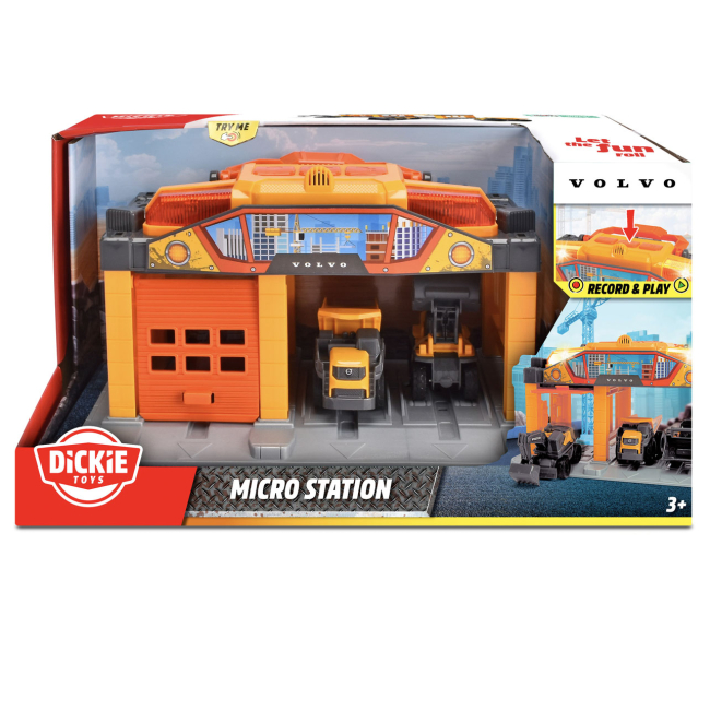Транспорт і спецтехніка - ​Ігровий набір Dickie Toys Вольво Будівельна мікростанція (3725010)#2