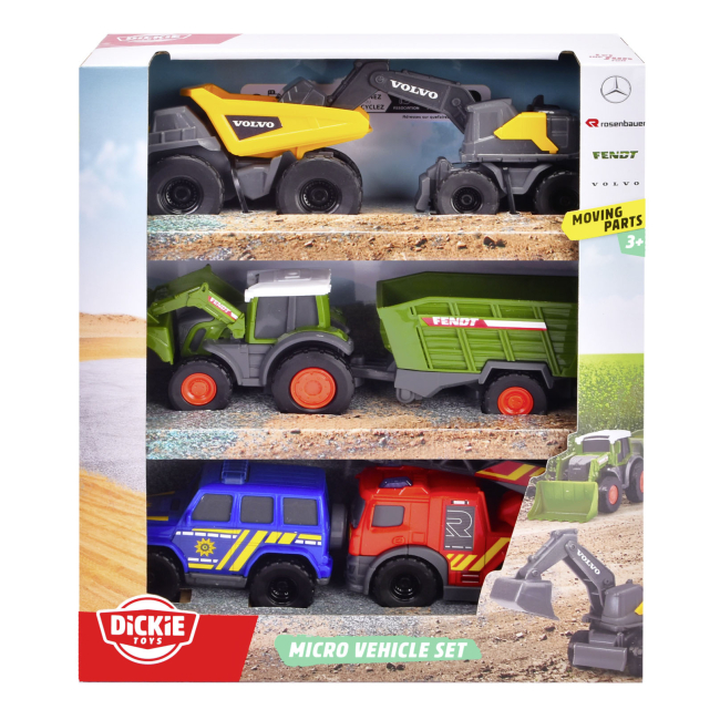Транспорт і спецтехніка - ​Ігровий набір Dickie Toys Мікро-транспорт (3742016)#8