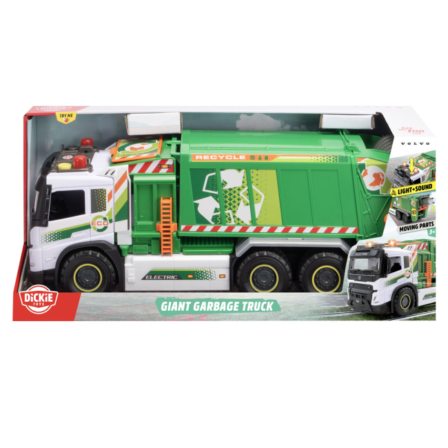 Транспорт і спецтехніка - ​Автомодель Dickie Toys Сміттєвоз Вольво (3749040)#2