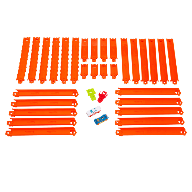 Автотреки - Игровой набор Hot Wheels Track creator Дорожки для трека с 2 машинками (JDW42)#2