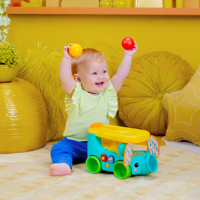 Развивающие игрушки - Музыкальная игрушка Bright Starts Pop & Roll safari bus (16827) #6