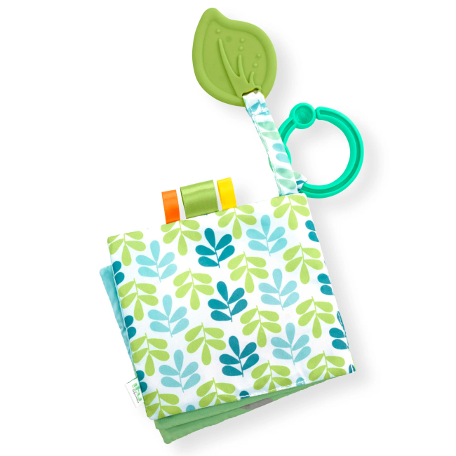 Развивающие игрушки - Мягкая книга Ingenuity Cozy lovey Nate (16875)#2