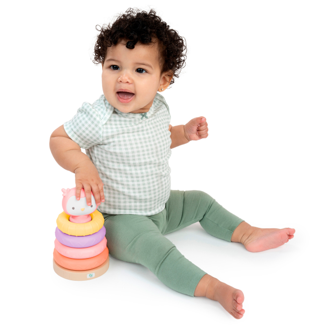 Розвивальні іграшки - Іграшка Ingenuity Пірамідка Cutie stacks Nally (16880)#3