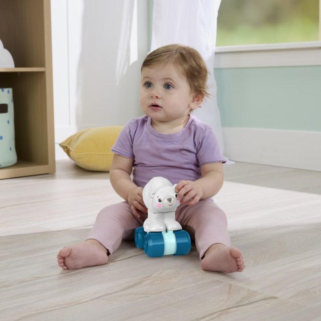 Развивающие игрушки - Развивающая игрушка Fisher-Price Полярный мишка Ползи за мной (JDL63)#5