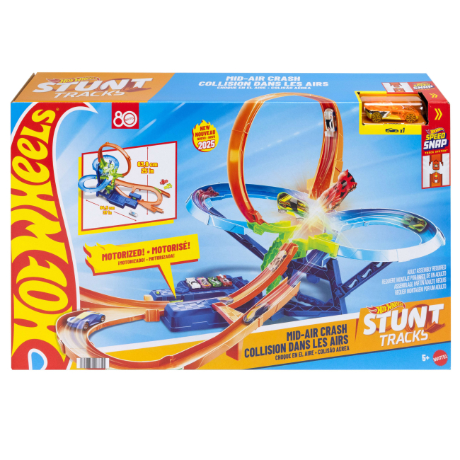 Автотреки - Игровой набор Hot Wheels Stunt tracks Невероятные воздушные столкновения (JFD12)#4