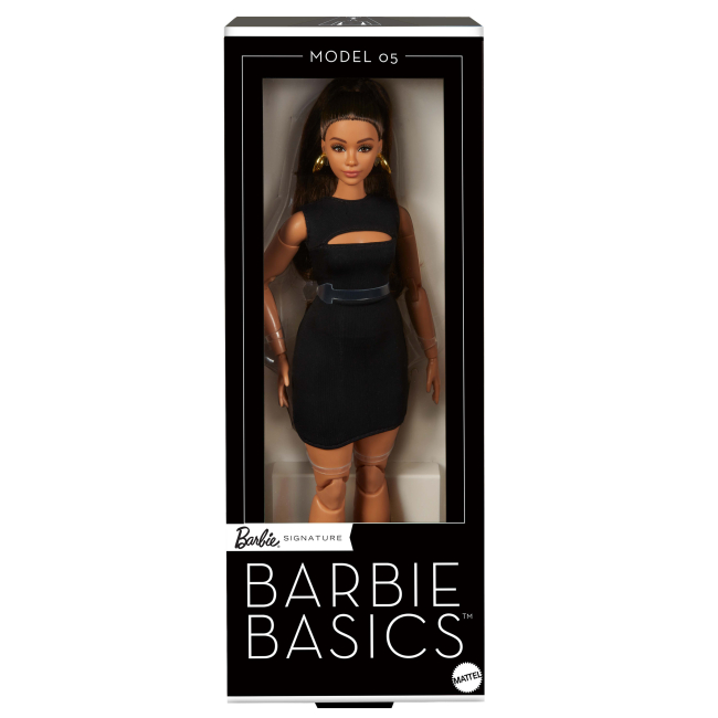 Куклы - Кукла Barbie Signature Basics 5 Брюнетка с высоким хвостом (JBH73)#3