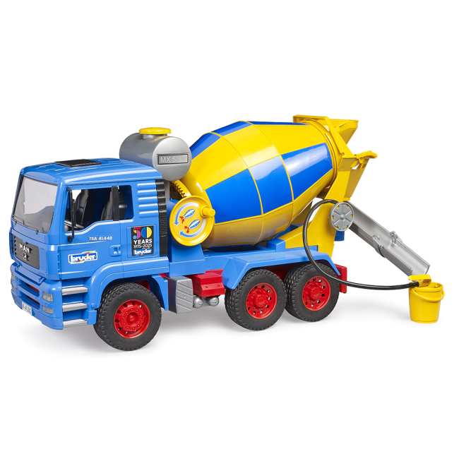 Транспорт і спецтехніка - ​Бетонозмішувач Bruder MAN TGA 50 років Bruder лімітована серія (01063)#4